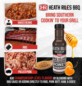 Heath Riles BBQ Brown Sugar Honey Habanero BBQ Glaze - Sweet & Spicy Rib Glaze, Honey Barbecue Sauce for Ribs, Pork, or Ham - 80+ BBQ Championships