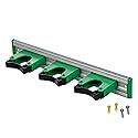 Unger Commercial Broom Holder Wall Mount (Case of 5) - Quick-Snap Mop, Tool & Pole Holders 14", Aluminum/Plastic, Ideal for Organizing Cleaning Tools