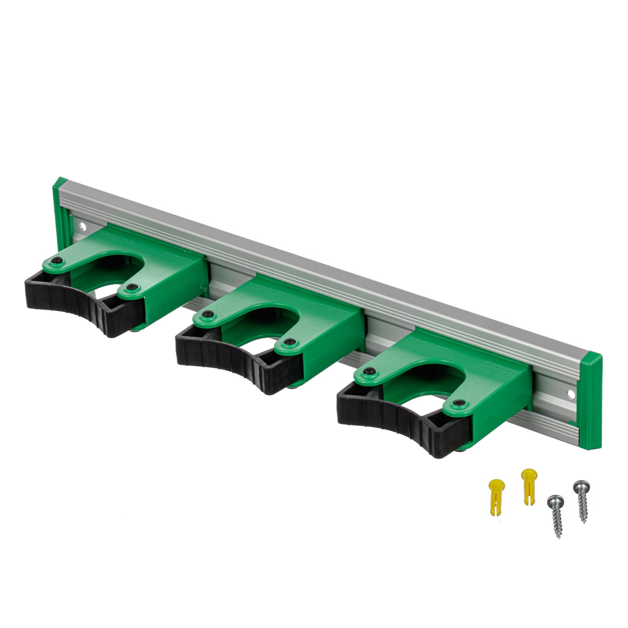 Unger Commercial Broom Holder Wall Mount (Case of 5) - Quick-Snap Mop, Tool & Pole Holders 14", Aluminum/Plastic, Ideal for Organizing Cleaning Tools