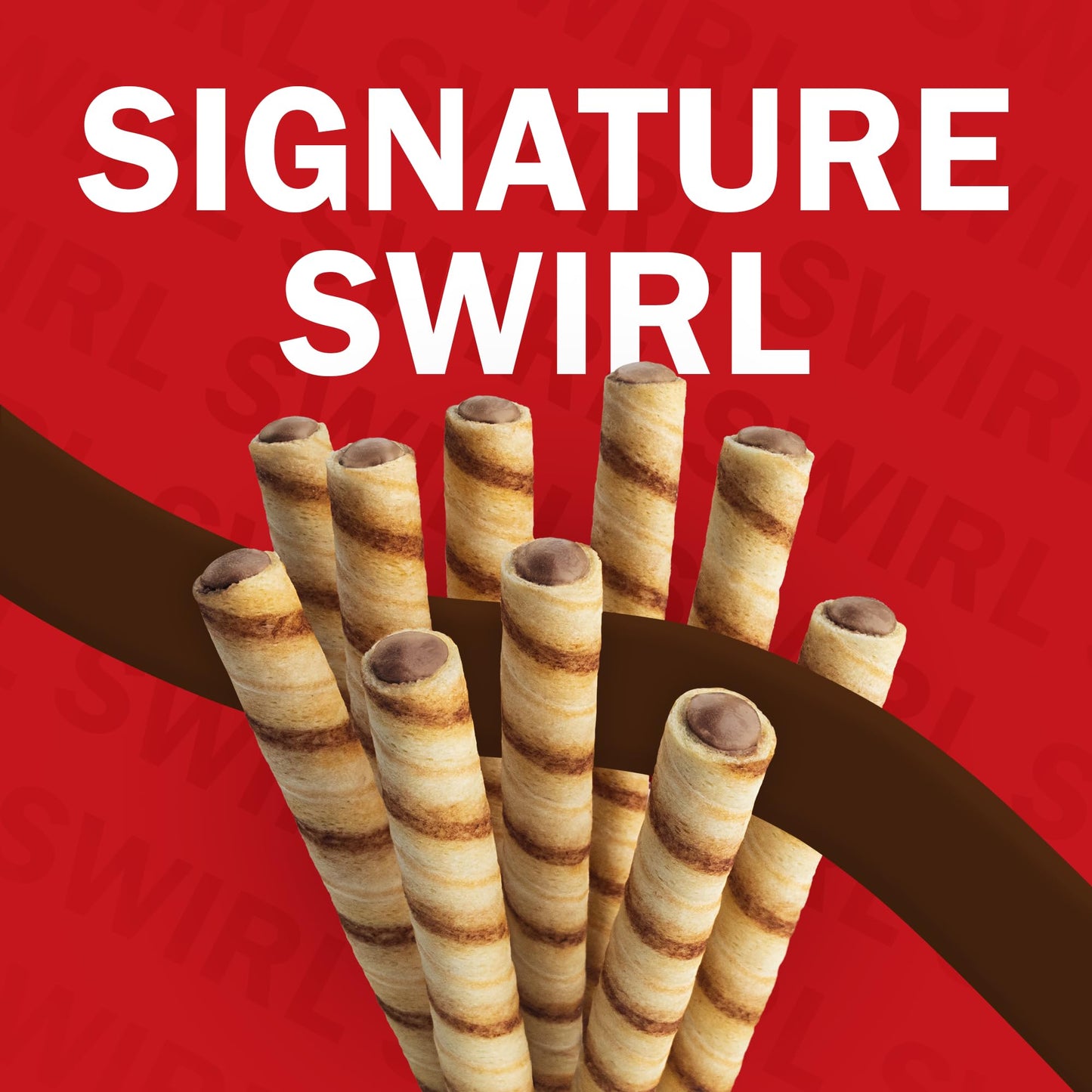 Pirouline Rolled Wafers - Chocolate Hazelnut - Rolled Wafer Sticks Bundled with Serving Tongs, Crème Filled Wafers for Coffee, Tea, Ice Cream, Snacks