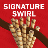 Pirouline Rolled Wafers - Chocolate Hazelnut - Rolled Wafer Sticks Bundled with Serving Tongs, Crème Filled Wafers for Coffee, Tea, Ice Cream, Snacks