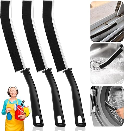 3 Pcs Crevice Cleaning Brush, 2023 Updated Premium Hard Bristle Cleaning Brush, Multifunctional Gap Cleaning Brush for House Use Dead Corners Window