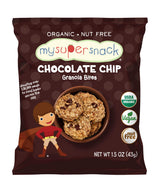 MySuperSnack Organic Granola Bites (Chocolate Chip) 12 Snack Packs, Healthy Snacks for Kids, Nut Free