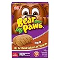 Bear Paws Maple - Peanut Free Portion Packed Kids Soft and Delicious Cookies with Real Quebec Maple Syrup 240g Single Pack
