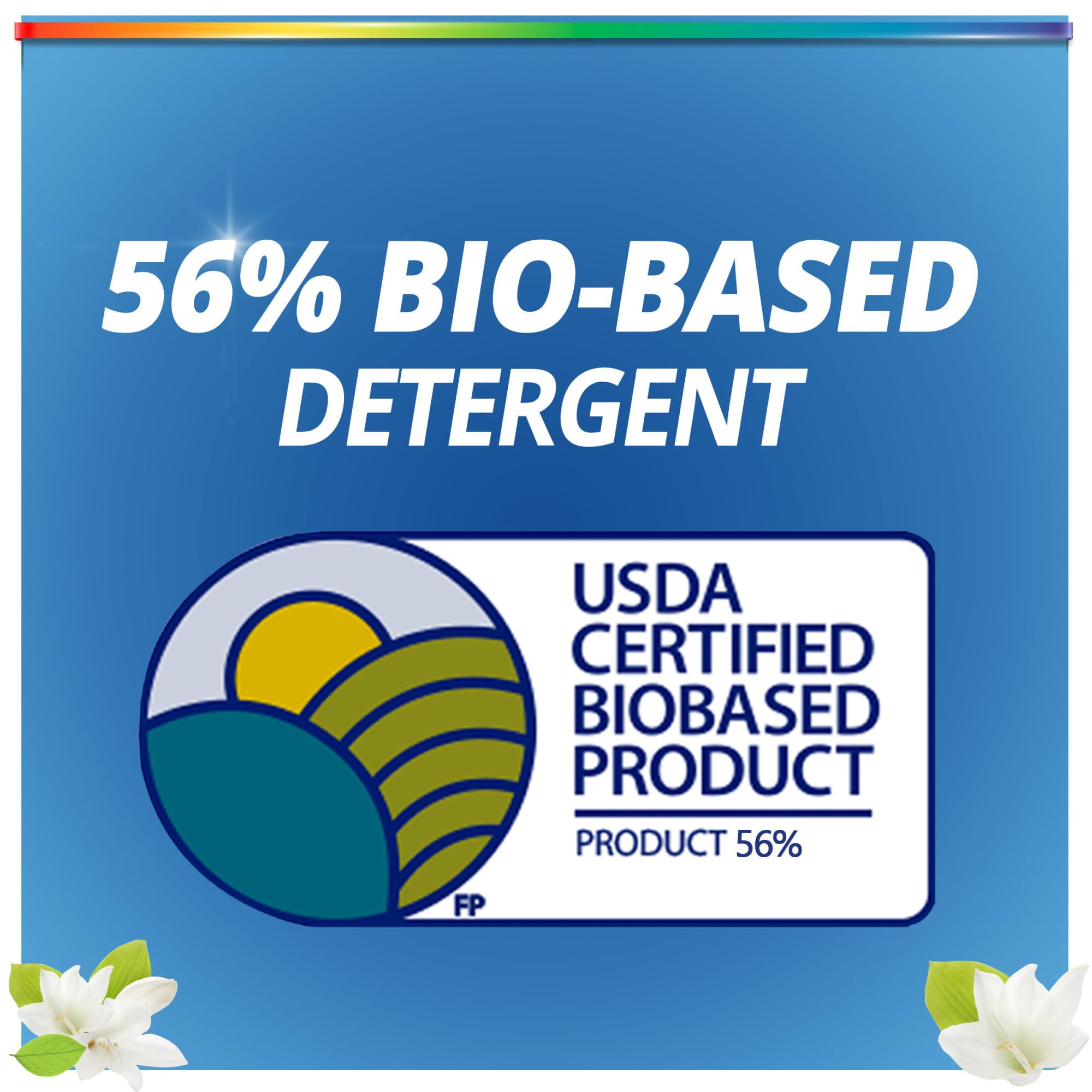 Purex Natural Elements Fresh Lilies & Linen Liquid Detergent, 82.5 oz, 165 Loads, Ultra-Concentrated, Dye-Free, USDA Certified Biobased Product