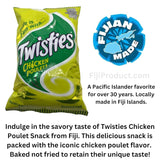 FIJI Combo Snacks - Cheese Bongo, Chicken Bongo, Cheese Twisties, Chicken Twisties, UFO'S, Bottled Water (Value Pack Of 10) Favorite Snack Of The