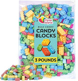 Building Blocks Candy - 3 Pound Bag - Building Block Candies - Candy Bricks Assorted Flavors - Edible Blocks Assortment