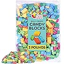 Building Blocks Candy - 3 Pound Bag - Building Block Candies - Candy Bricks Assorted Flavors - Edible Blocks Assortment