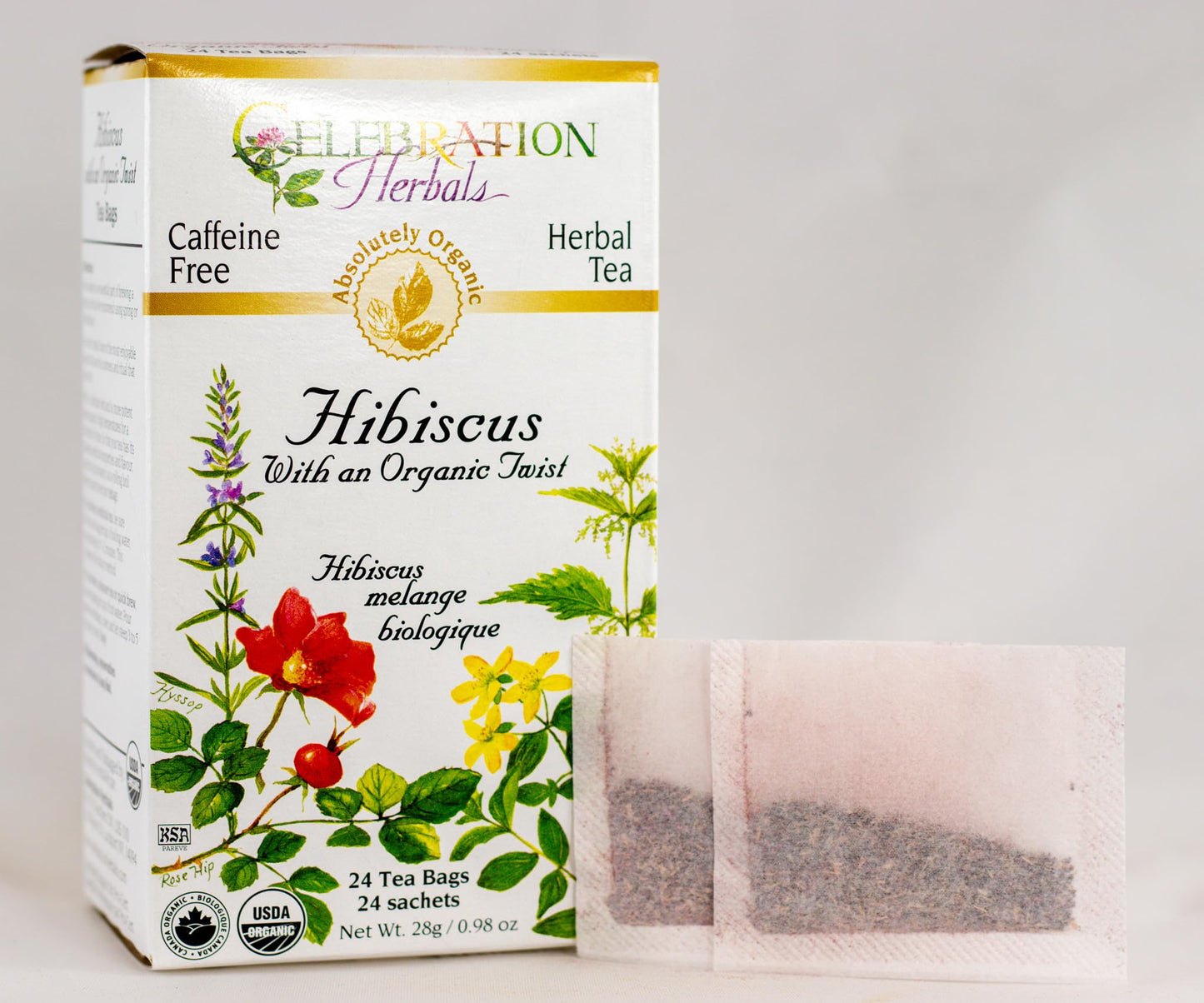 CELEBRATION HERBALS Hibiscus Organic Twist 24 Bag, 0.02 Pound