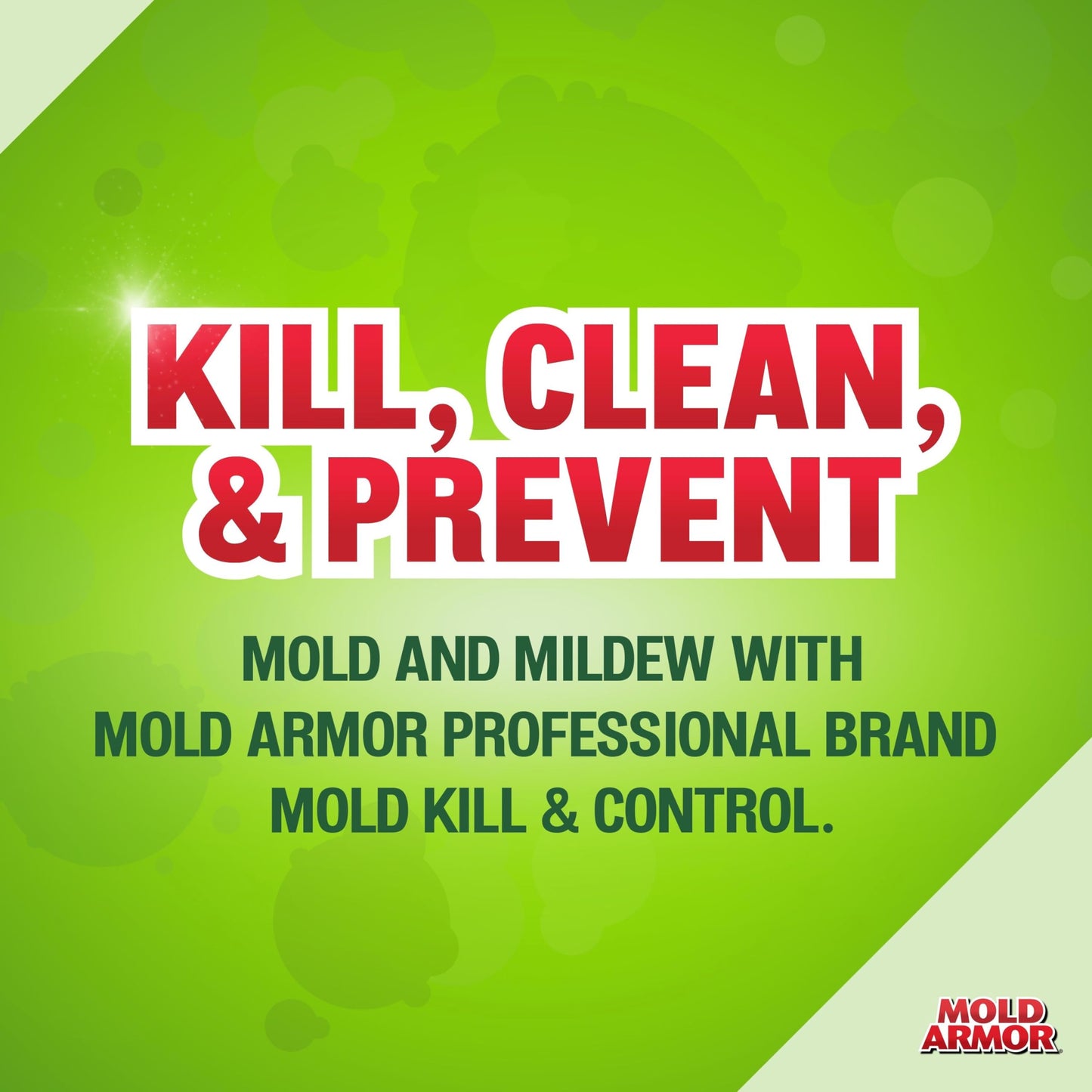 MOLD ARMOR Professional Brand Mold Kill & Control Spray, 32 oz., Hard Surface Mold and Mildew Remover, Visible Results in Minutes, Eliminates Bacteria