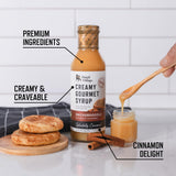 Creamy Gourmet Breakfast & Dessert Syrup | Organic Ingredients - Clean Label | No Preservatives, Artificial Flavors, or Corn Syrup | Gluten-Free |