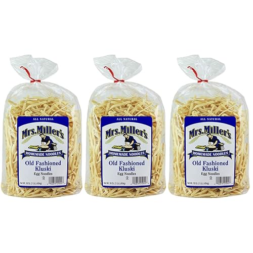 Homemade Old Fashioned Egg Noodles, Kluski, 16 OZ (Pack of 3)