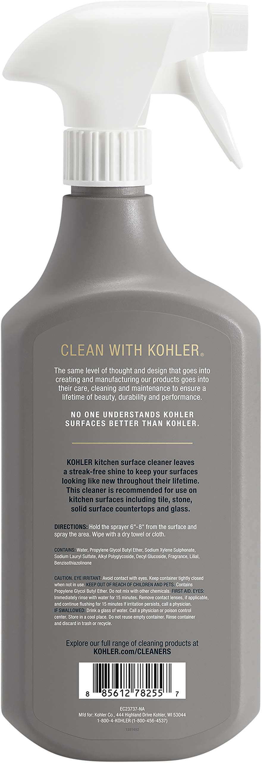 Kohler K-EC23737-NA Kitchen Surface Cleaner, 28 Fl Oz