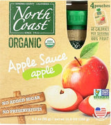 North Coast Organic Apple Sauce 4ct Pouches (Pack of 4)4