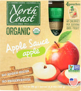 North Coast Organic Apple Sauce 4ct Pouches (Pack of 4)4
