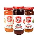 Just Spread 100% Fruit Preserve | Made with Real Fruit Pieces & Only 4 Ingredients | Gluten Free, Vegan, Non GMO, No Added Sugar | 10oz, 3 Pack (3