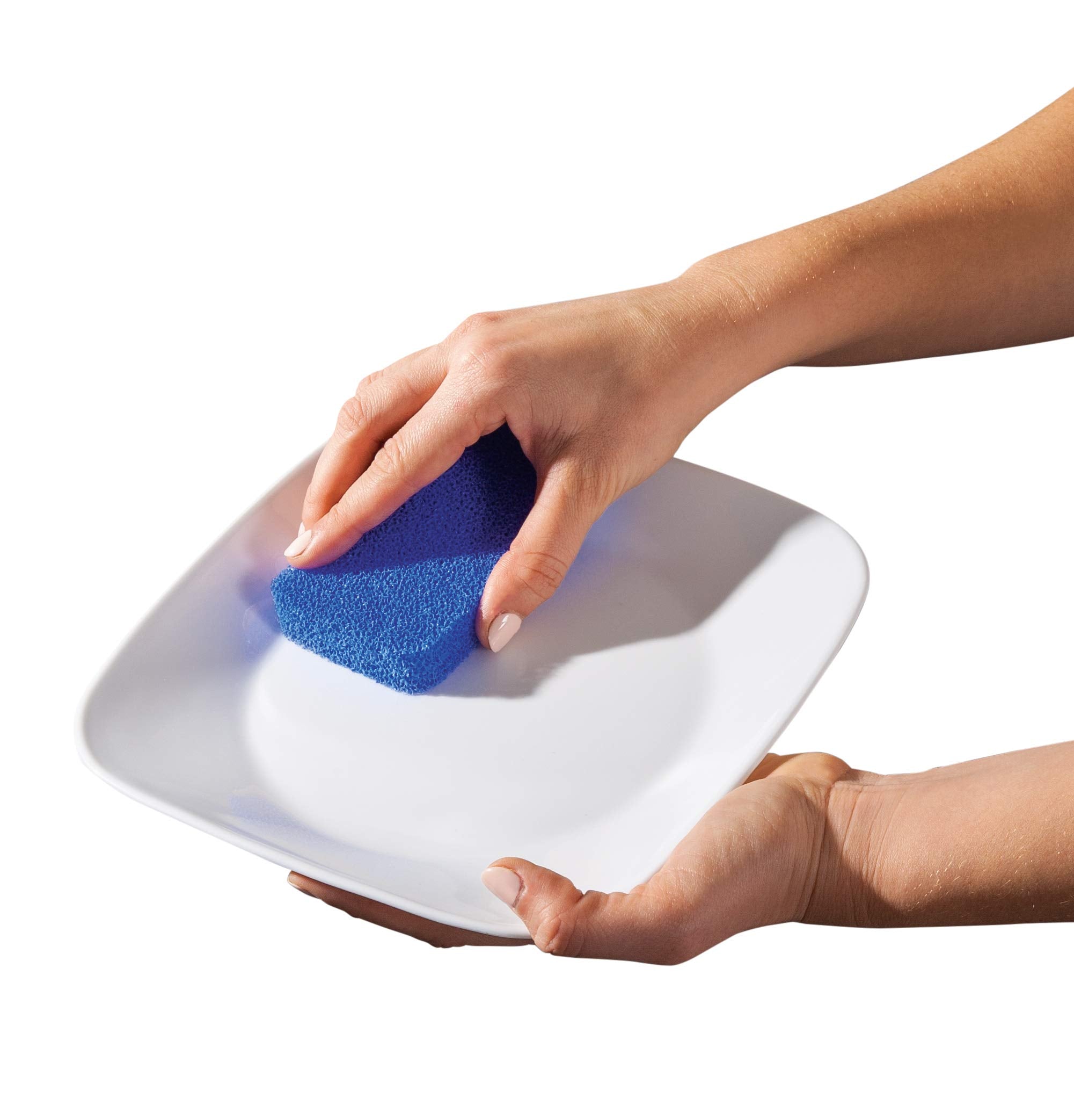 Handy Gourmet Silicone Sponges Kitchen and Dish Scrubber, Fragrance, Mildew, Odor Free, Multi (JB8489S3) (Set of 4)