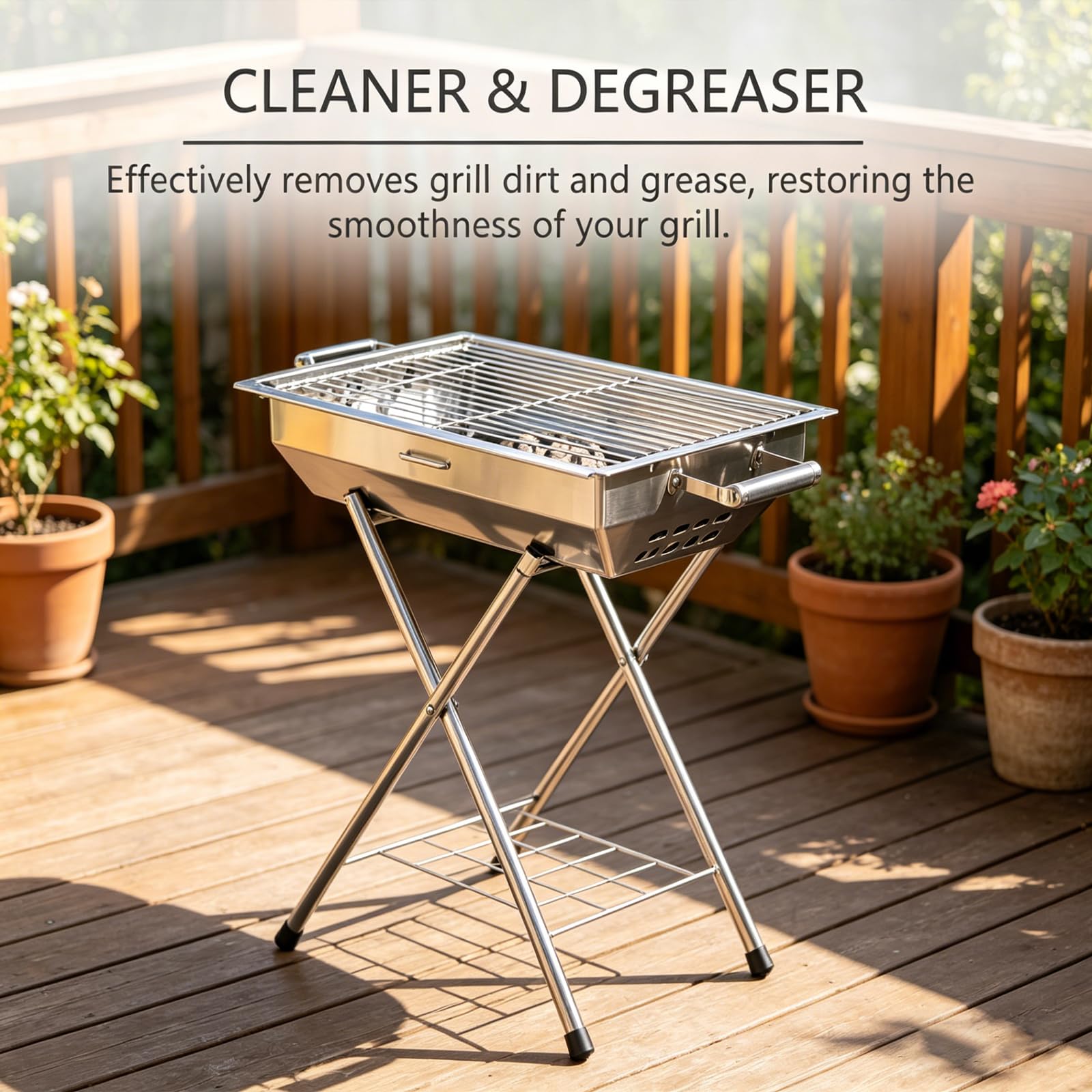 FKMEE Larnto Heavy Duty Grill Degreaser Spray, Fast-Acting BBQ Grill Cleaner and Degreaser, Multi Functional Grease Remover for Burnt Food, Oven