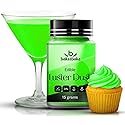 Bakeebake Luster Dust Edible 15g - Edible Glitter for Drinks & Desserts - Gluten Free Edible Green Dust for Cake Decorating - Tasteless Vegan Drink