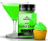 Bakeebake Luster Dust Edible 15g - Edible Glitter for Drinks & Desserts - Gluten Free Edible Green Dust for Cake Decorating - Tasteless Vegan Drink