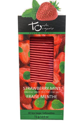Touch Organic STRAWBERRY MINT GREEN Tea Bags, 40 Bags, 2.5 oz