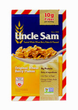 Uncle Sam Toasted Whole Wheat Berry Flakes and Flaxseed, 10-Ounce Boxes (Pack of 4)