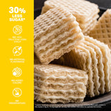 Loacker Quadratini Fruity Variety Pack Wafer Cookies LARGE - Mix of Lemon, Vanilla, and Raspberry Yogurt - Premium Crispy Bite Size Wafers - LARGE