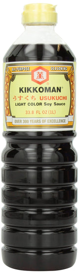 Kikkoman Usukuchi Soy Sauce, 33.8 Fl Oz (Pack of 3)