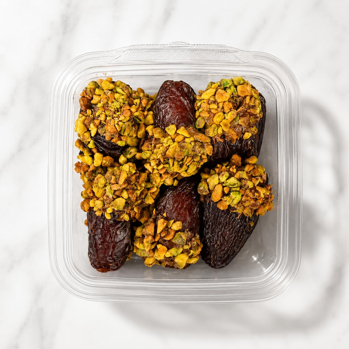 Nuts Factory Chocolate Dates - Dubai Style Milk Chocolate Covered Dates with Kataifi, Pistachio Sauce & Crushed Pistachios, Gourmet Stuffed Dates