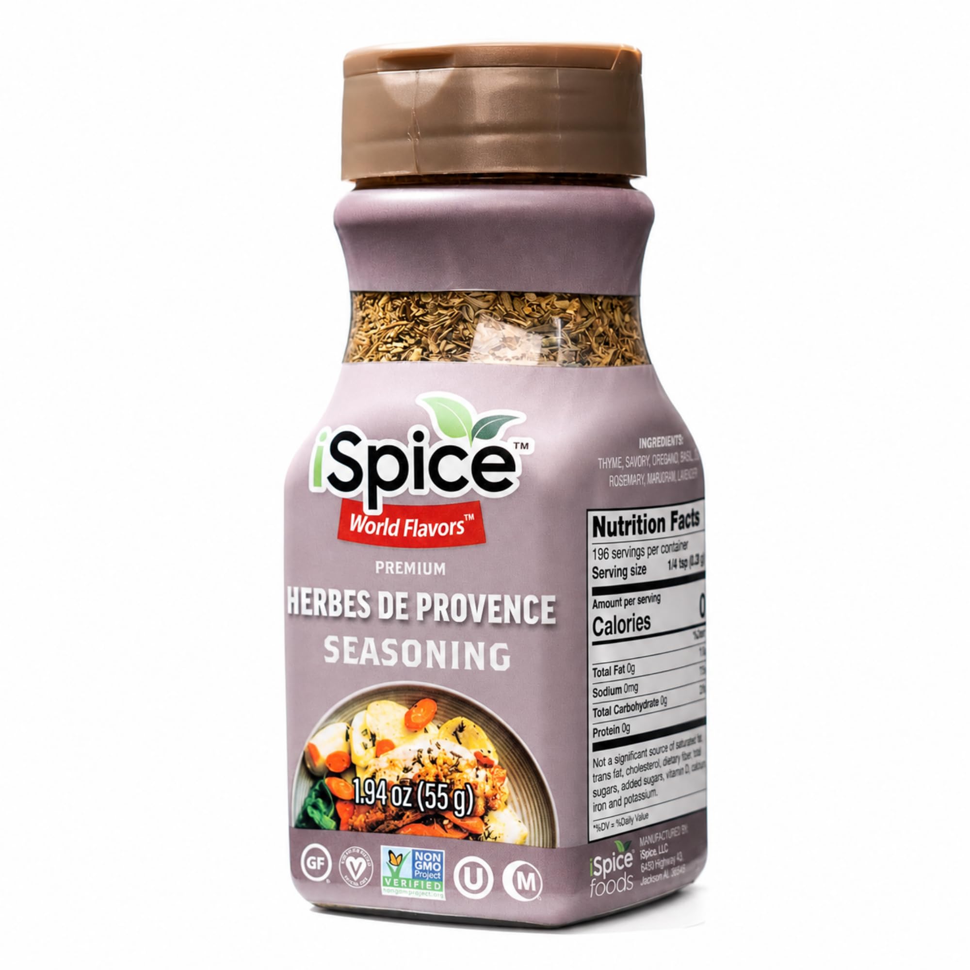 iSpice - HERBES DE PROVENCE SEASONING World Flavor Super Spice Blend | All Natural | Ready to use as is | No preparation is necessary
