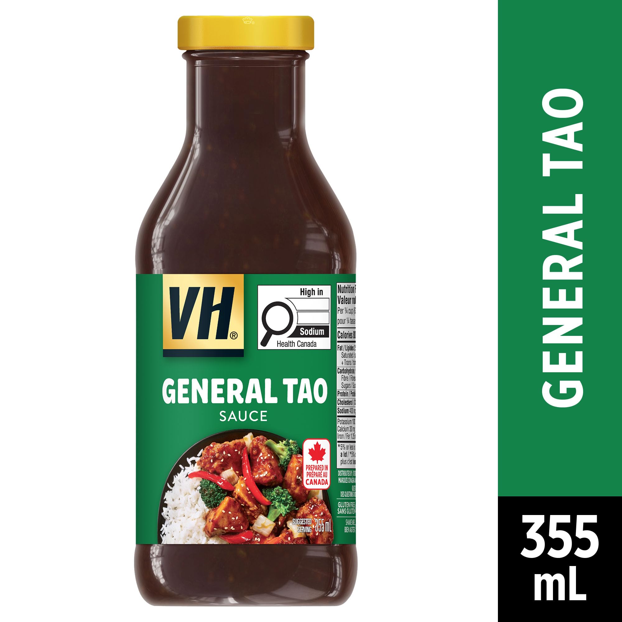 VH General Tao Stir Fry Sauce, 355ml/12oz, 12 Count, Jars {Imported from Canada}