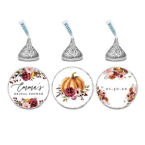 Andaz Press Fall Burgundy Marsala Wedding Party Collection, Personalized Chocolate Drop Label Stickers Trio, Custom Name Bridal Shower Date, Marsala