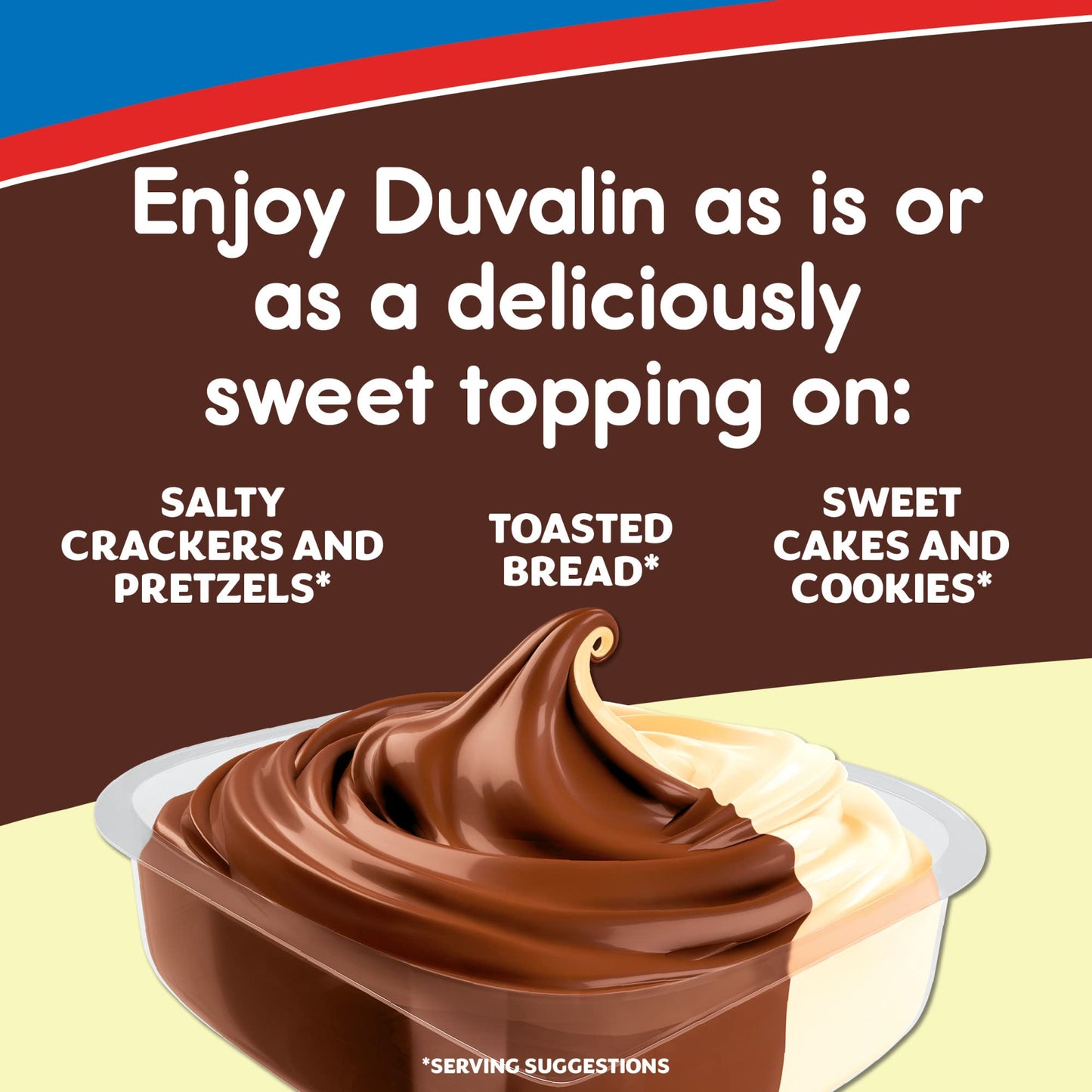 Ricolino Duvalin HV 18 ct Box, 0.52 oz Hazelnut & Vanilla Flavored Spread