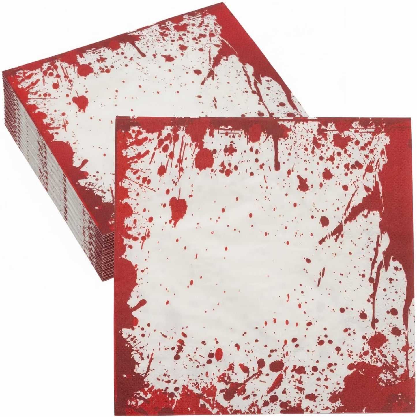 Fun Express 6 1/2" Halloween Horror Party Paper Luncheon Napkins - 16 Count