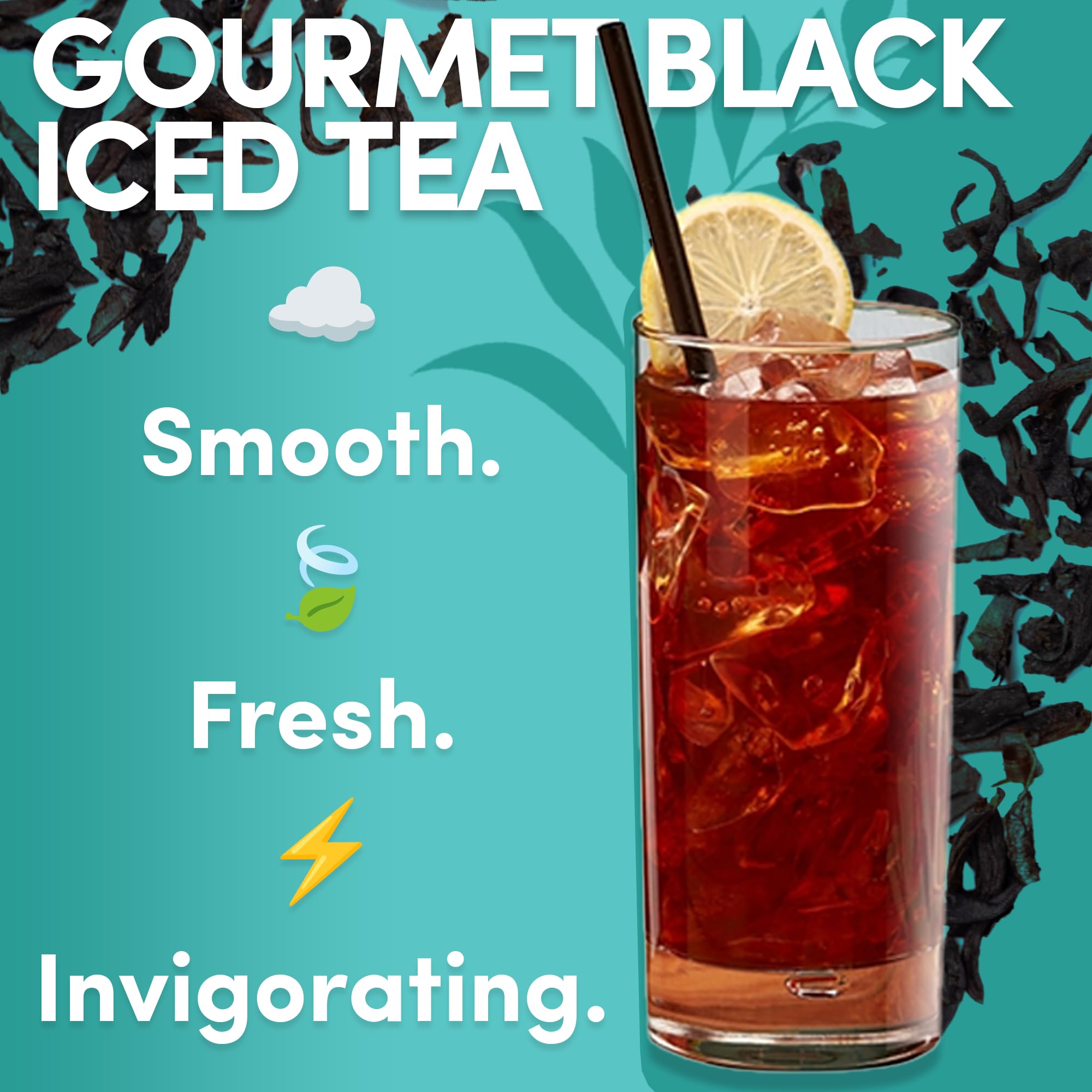 Black Orange Pekoe Iced Tea Bags, 1 Gallon Tea Bags, 48 Count, Bulk Iced Tea Packs, Orange Pekoe Tea for Restaurants, Cafes & Home