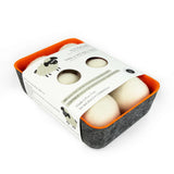 Three by Three Seattle Felt·Like·it!™ Wool Dryer Balls + Storage Bin: Reduce Drying Time, Static Cling, and Energy Use | Natural Alternative to Fabric