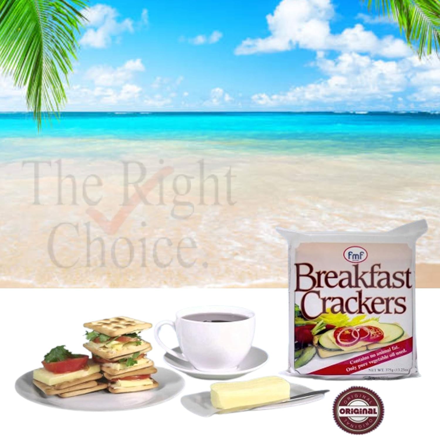 Fijian Made™ - fmf Breakfast Crackers (Case Pack Of 20 x 375g) Tasty & Delicious! Box - Buy