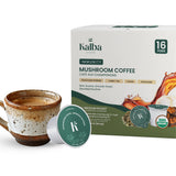 Organic Mushroom Coffee Pods with Lion’s Mane, Chaga, Turkey Tail & Nigella Seed - Medium Roast Functional Wellness Coffee Pods for Focus, Calm Energy