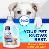 Febreze Laundry Detergent Additive for Pet Supplies, Maximum Strength In Wash Pet Odor Eliminator, Designed to Remove Tough Odors in Fabrics