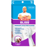 Mr. Clean Bliss Cleaning Gloves Premium Reusable Vinyl Latex-Free Gloves with Non-Slip Grip, Large