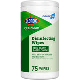CloroxPro Clorox EcoClean Disinfecting Wipes, Multipurpose 100% Plant Based Cleaning Cloths, Antibacterial Disinfectant, Safe for Multi Surface Use