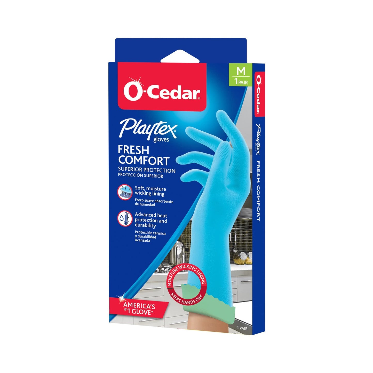 PLAYTEX Fresh Comfort Medium Gloves, 1 CT (Pack of 4)