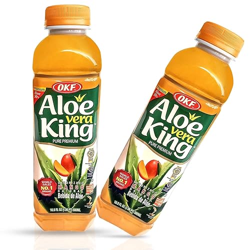 Okf Aloe Vera King Mango Drink, 16.9oz (Pack of 10)
