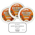 Retro Sours Tangerine Drops (3 Pack) - Nostalgic Hard Citrus Treats in Reusable Tins - Tangy Tangerine Flavor Pieces - Retro Style Pocket Tins