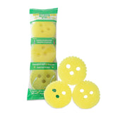 Scrub Pro Cleaning Sponge - 3 Pack Non-Scratch Kitchen & Bathroom Sponges with Dual-Sided Design and Sideways Slit for Utensils, Ideal for Dishes