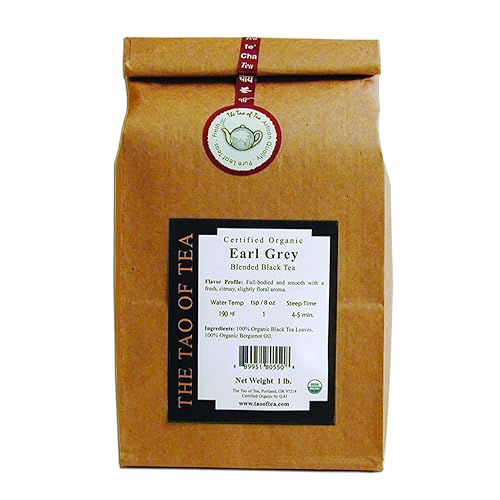 The Tao of Tea Earl Grey, Organic Black Tea with Bergamot, 1-Pound Bag