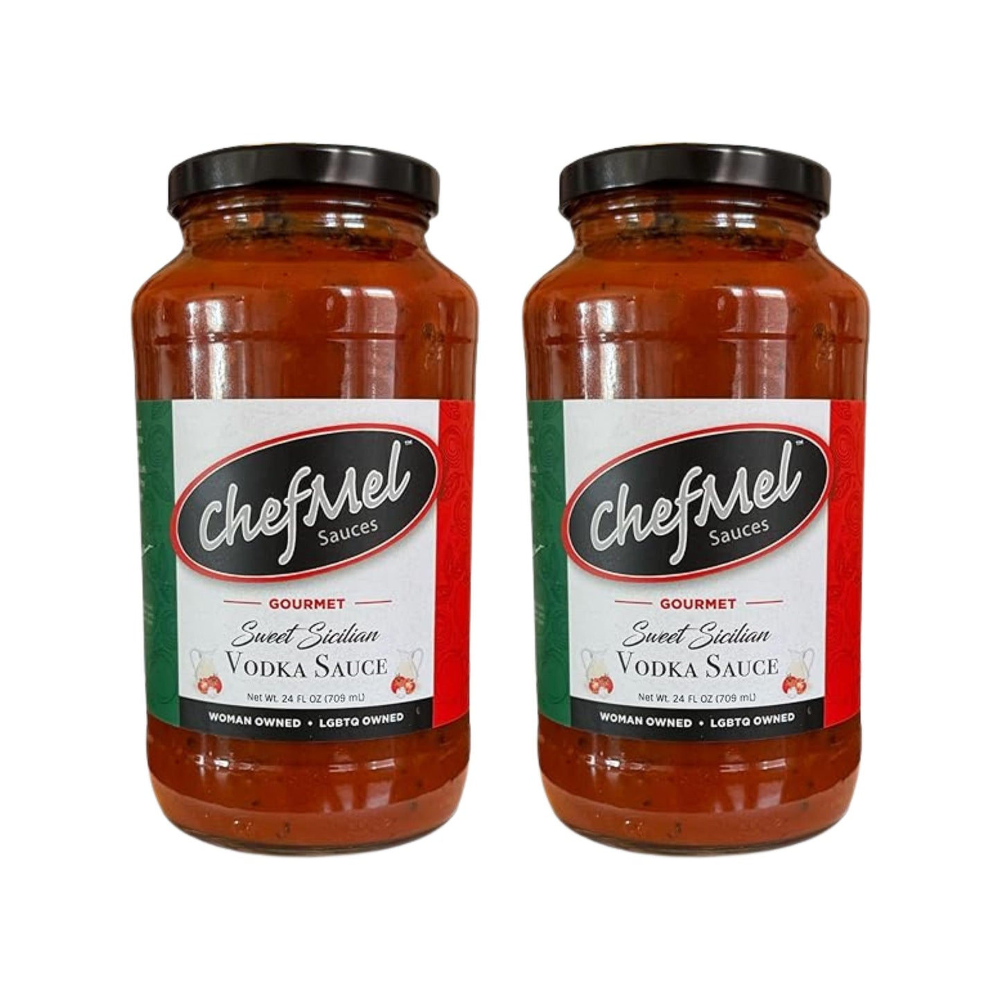 ChefMel’s Sweet Sicilian Vodka Sauce - Rich & Creamy Tomato Sauce with Vodka and Red Wine - Handcrafted Italian Recipe - Small Batch, Gluten-Free