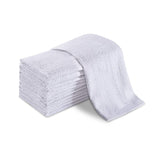 Groko Textiles Universal Cleaning Towels, White Bulk 36 Pack, 16” X 19” 100% Cotton Fully Bordered Commercial Grade Terry Weave Cloth Bar Mops