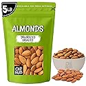 Oh! Nuts Almonds - Dry Roasted Unsalted Almonds - 5 lb - No Salt, No Oil All-Natural Protein - Packed in New York Zip-Seal Bag for Exceptional