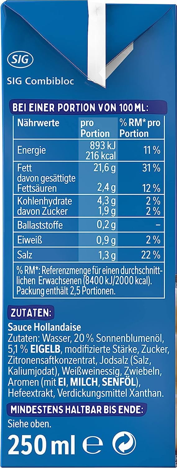 Sauce Hollandaise - 250 ml - Thomy - Germany